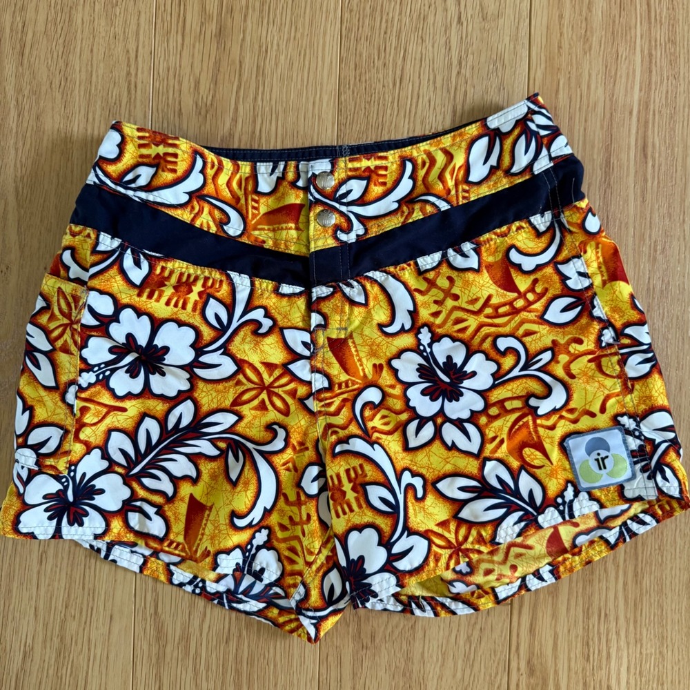 Immersion Research Board Shorts Women 6 Hawaiian Floral Surf Beach Swim Guide